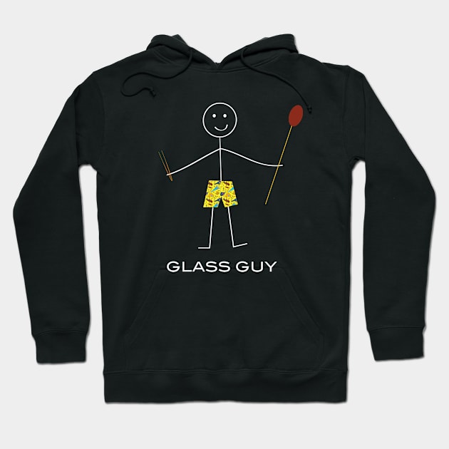 Funny Mens Glassblowing Glass Guy Hoodie by whyitsme